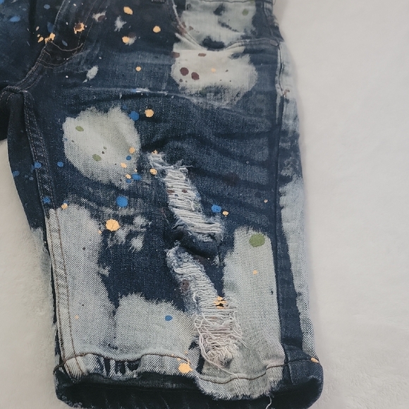 FWRD Denim Paint Splatter Jean Shorts Size 32 - Picture 2 of 10